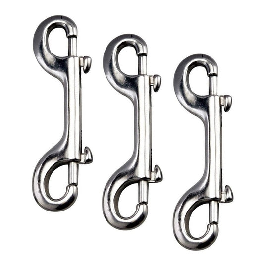 Polaris Double Ender - 10 cm -stainless steel- carabiner