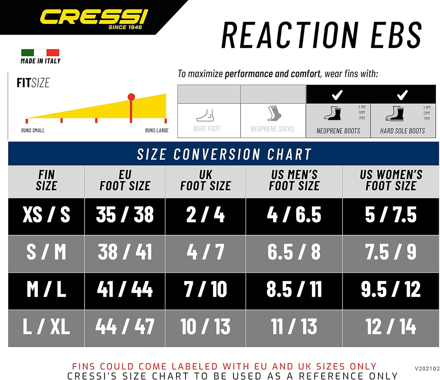 Cressi Reaction EBS