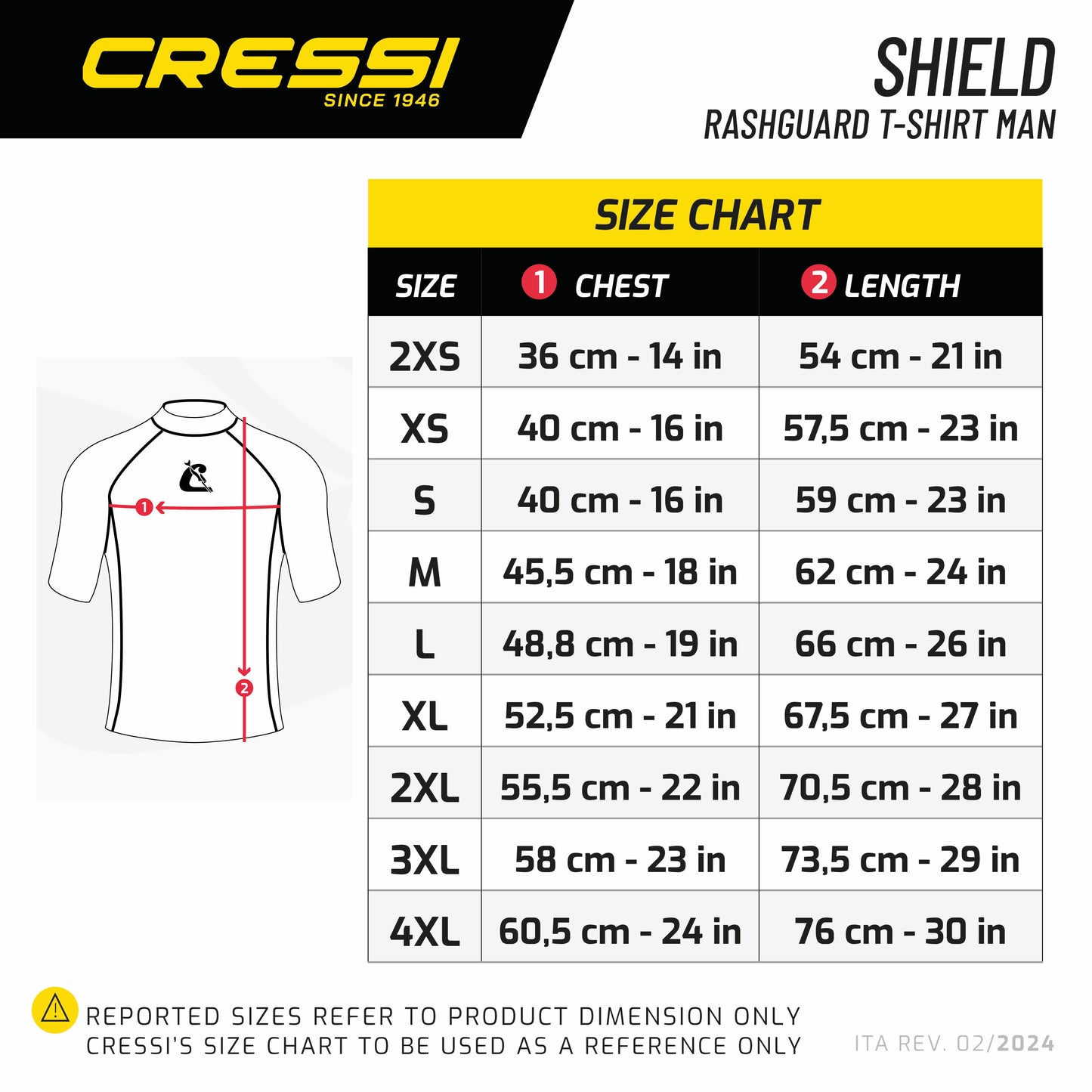 Cressi Shield rövid férfi póló