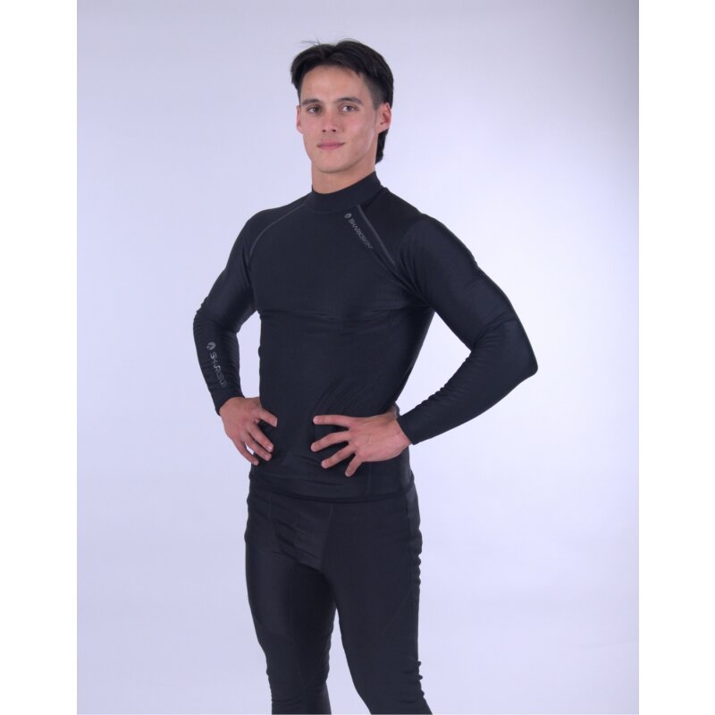 Sharkskin CHILLPROOF Long Sleeve Mens Black/Black