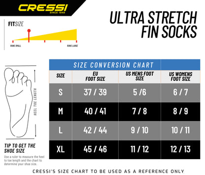 Cressi Ultrastretch zokni 1,5 mm