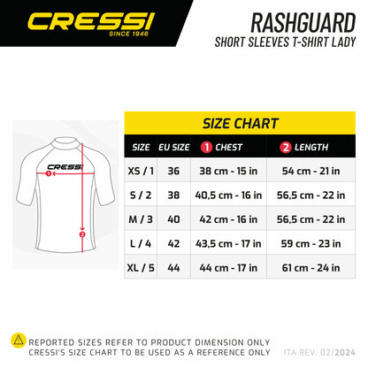 Cressi Rashguard lang T-SHIRT Ladies